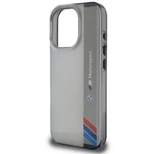 Hurtownia GSM - Etui BMW BMHCP16L23HTFEG Apple iPhone 16 Pro hardcase Motorsport IML Vertical Stripe szary/grey - BMW735 - {ean13} - Hurt