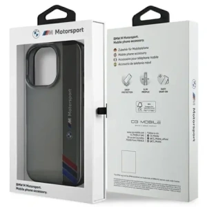 Hurtownia GSM - Etui BMW BMHCP16L23HTFEG Apple iPhone 16 Pro hardcase Motorsport IML Vertical Stripe szary/grey - BMW735 - {ean13} - Hurt