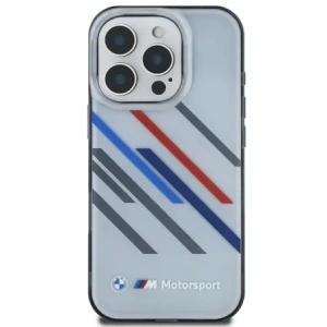 Hurtownia GSM - Etui BMW BMHCP16L23HTRAG Apple iPhone 16 Pro hardcase Motorsport IML Random Stripes szary/grey - BMW736 - {ean13} - Hurt