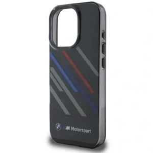 Hurtownia GSM - Etui BMW BMHCP16L23HTRAK Apple iPhone 16 Pro hardcase Motorsport IML Random Stripes czarny/black - BMW737 - {ean13} - Hurt