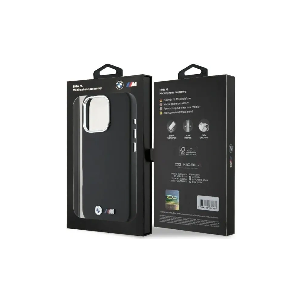 Hurtownia GSM - Etui BMW BMHCP16L23PMWK Apple iPhone 16 Pro hardcase M Smooth Full Wrapped Metal černý/black - BMW738 - {ean13} - Hurt