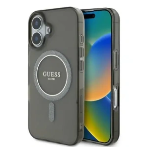 Hurtownia GSM - Etui Guess GUHMP16MHFGEREK Apple iPhone 16 Plus hardcase IML Glitter Circle MagSafe černý/black - GUE4194 - {ean13} - Hurt