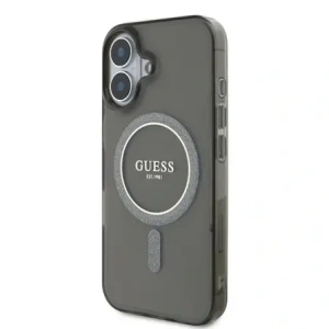 Hurtownia GSM - Guess GUHMP16MHFGEREK Apple iPhone 16 Plus Hardcase IML Glitter Circle MagSafe schwarz - GUE4194 - {ean13} - Hurt