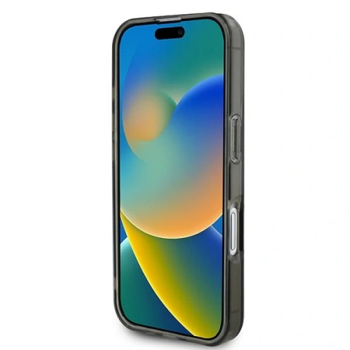 Etui Guess GUHMP16MHFGEREK Apple iPhone 16 Plus hardcase IML Glitter Circle MagSafe czarny/black