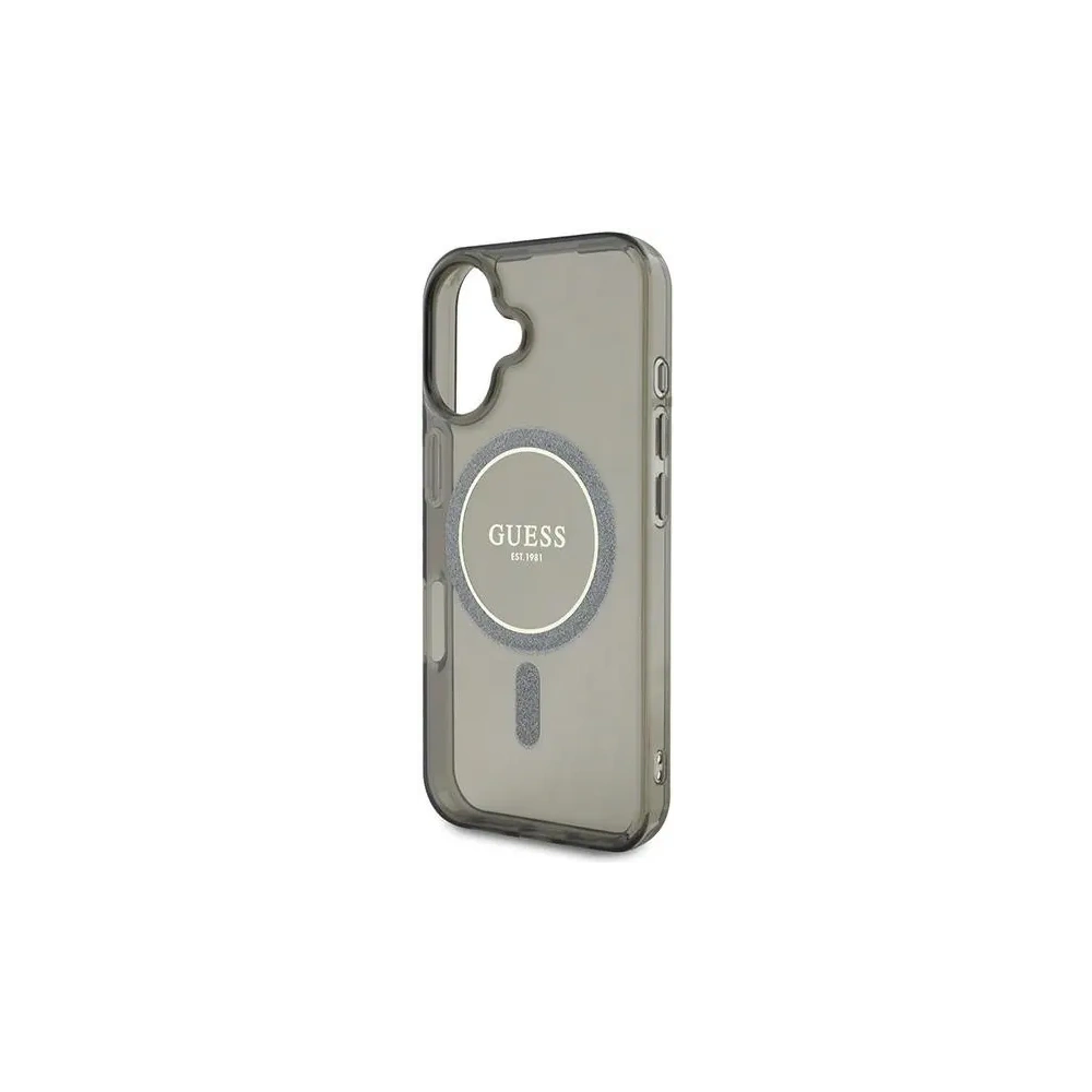 Hurtownia GSM - Guess GUHMP16MHFGEREK Apple iPhone 16 Plus kemény tok IML Glitter Circle MagSafe fekete - GUE4194 - {ean13} - Hurt