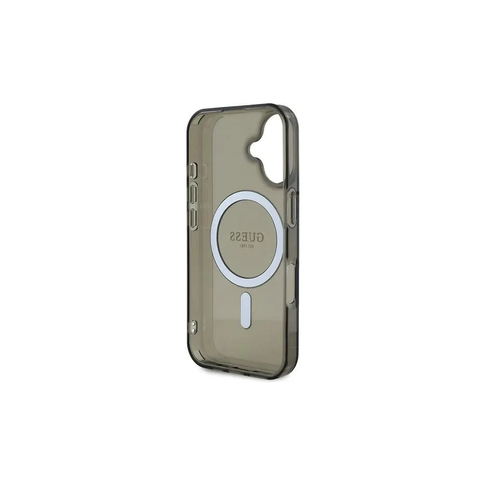 Hurtownia GSM - Guess GUHMP16MHFGEREK Apple iPhone 16 Plus kemény tok IML Glitter Circle MagSafe fekete - GUE4194 - {ean13} - Hurt