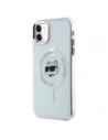 Wholesale Karl Lagerfeld KLHMN61HLSCHH Apple iPhone 11 / XR hardcase IML Metal Choupette Head MagSafe white - KLD21821 - {ean13} - Hurt