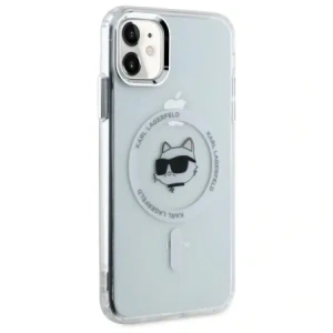Hurtownia GSM - Karl Lagerfeld KLHMN61HLSCHH Apple iPhone 11 / XR hardcase IML Metal Choupette Head MagSafe alb - KLD21821 - {ean13} - Hurt