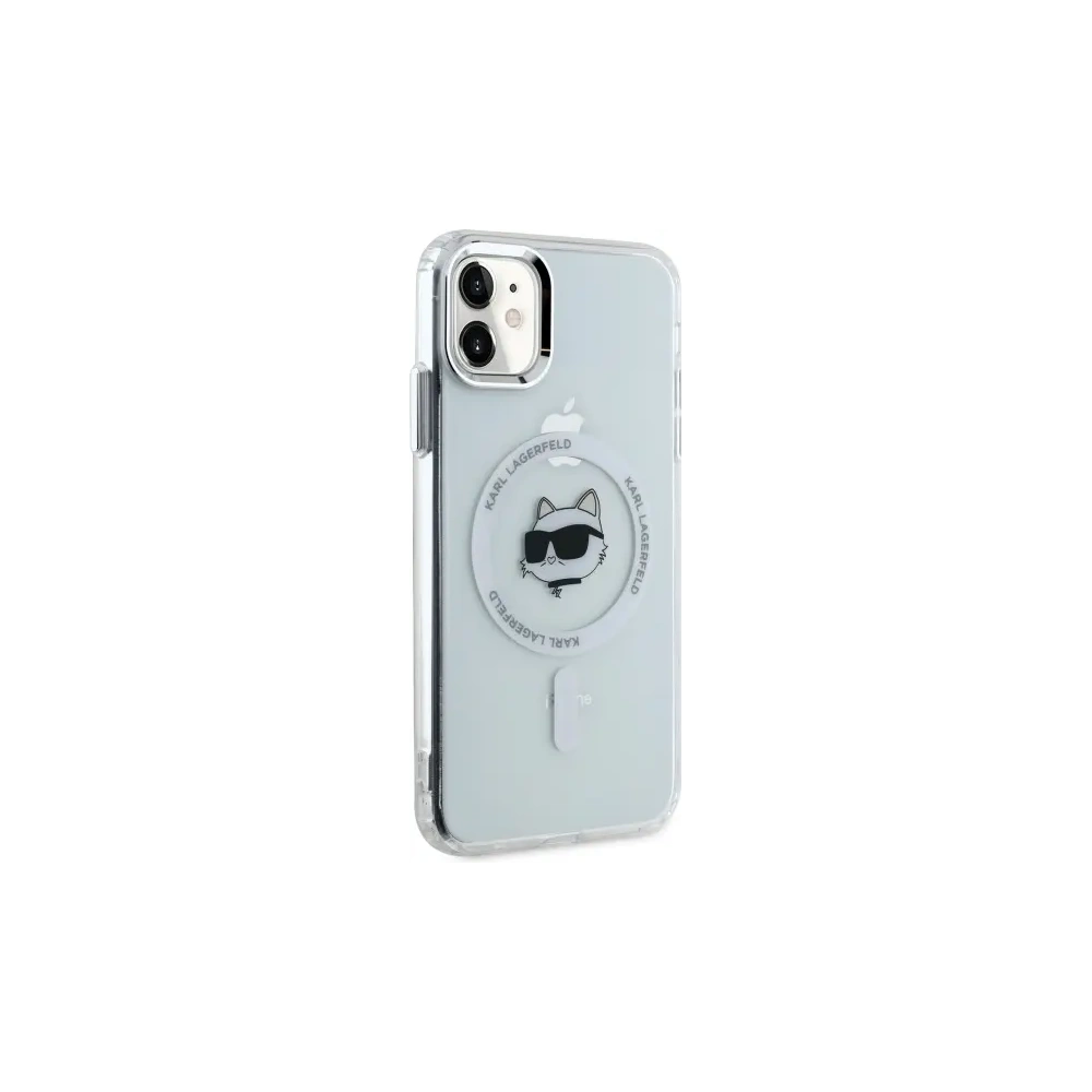 Hurtownia GSM - Etui Karl Lagerfeld KLHMN61HLSCHH Apple iPhone 11 / XR hardcase IML Metal Choupette Head MagSafe bílý/white - KLD21821 - {ean13} - Hurt