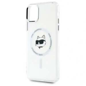 Hurtownia GSM - Karl Lagerfeld KLHMN61HLSCHH Apple iPhone 11 / XR hardcase IML Metal Choupette Head MagSafe alb - KLD21821 - {ean13} - Hurt