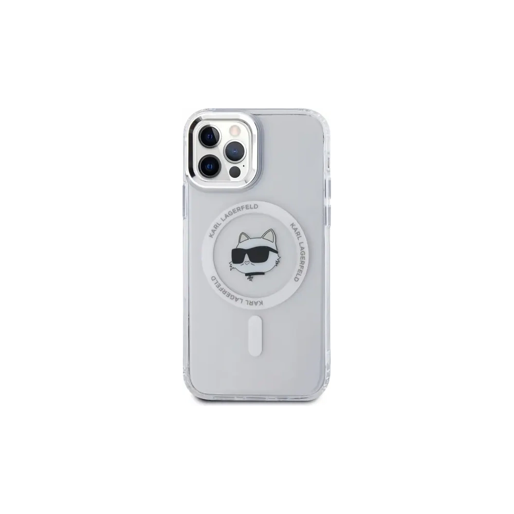 Hurtownia GSM - Etui Karl Lagerfeld KLHMP12MHLSCHH Apple iPhone 12 / 12 Pro hardcase IML Metal Choupette Head MagSafe bílý/white - KLD21822 - {ean13} - Hurt