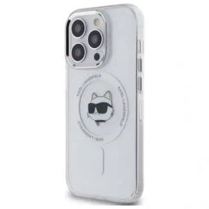Hurtownia GSM - Karl Lagerfeld KLHMP13LHLSCHH Apple iPhone 13 Pro hardcase IML Metal Choupette Head MagSafe alb - KLD21823 - {ean13} - Hurt
