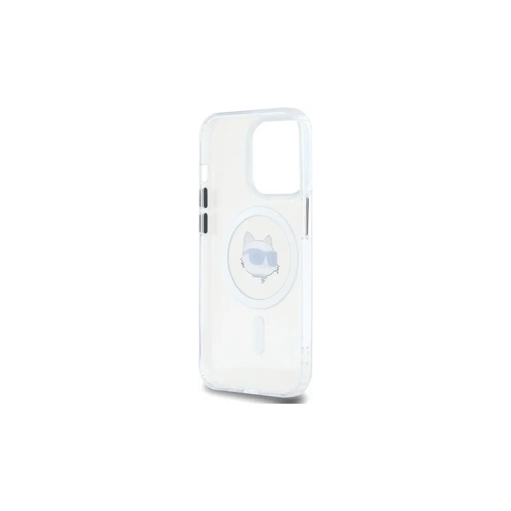 Wholesale Karl Lagerfeld KLHMP13LHLSCHH Apple iPhone 13 Pro hardcase IML Metal Choupette Head MagSafe white - KLD21823 - {ean13} - Hurt