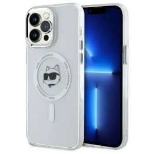 Hurtownia GSM - Karl Lagerfeld KLHMP13XHLSCHH Apple iPhone 13 Pro Max Hardcase IML Metall Choupette Kopf MagSafe weiß - KLD21824 - {ean13} - Hurt