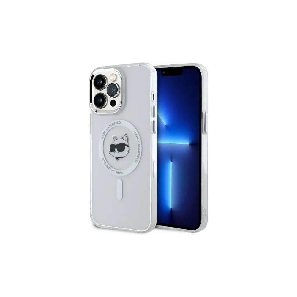 Hurtownia GSM - Karl Lagerfeld KLHMP13XHLSCHH Apple iPhone 13 Pro Max Hardcase IML Metall Choupette Kopf MagSafe weiß - KLD21824 - {ean13} - Hurt