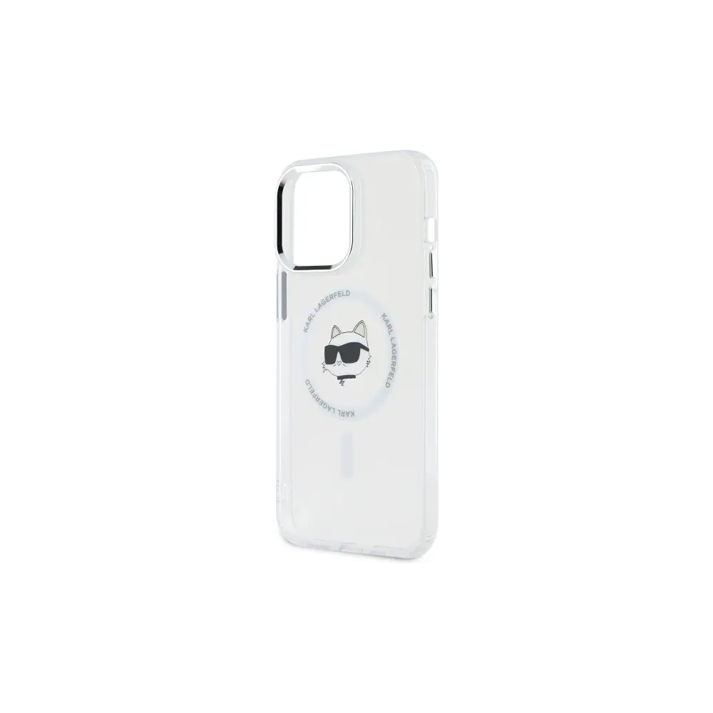 Hurtownia GSM - Karl Lagerfeld KLHMP13XHLSCHH Apple iPhone 13 Pro Max kemény tok IML Metal Choupette Head MagSafe fehér - KLD21824 - {ean13} - Hurt