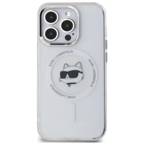 Hurtownia GSM - Karl Lagerfeld KLHMP14LHLSCHH Apple iPhone 14 Pro hardcase IML Metal Choupette Head MagSafe alb - KLD21825 - {ean13} - Hurt