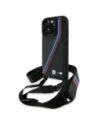 BMW BMHCP16L23PSVTK Apple iPhone 16 Pro hardcase M Edition Carbon Tricolor Lines & Strap black
