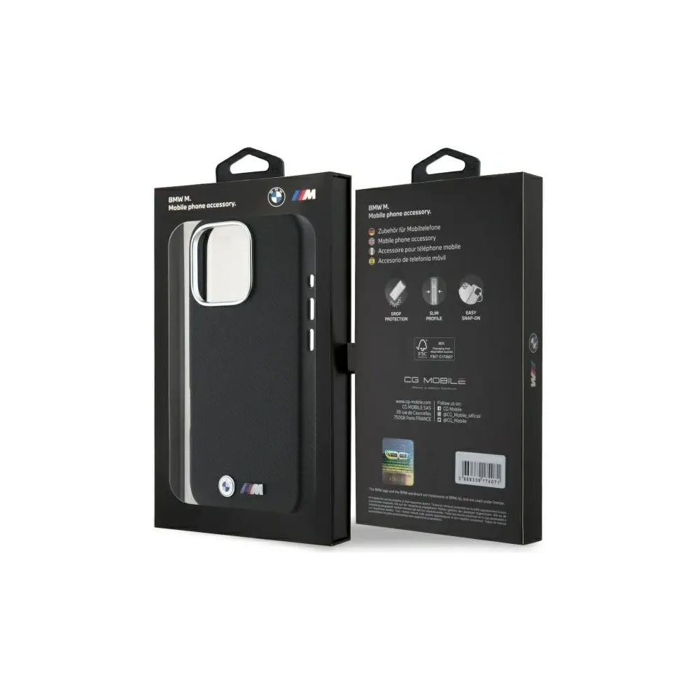 Hurtownia GSM - BMW BMHCP16L23PUFWKEV Apple iPhone 16 Pro Hardcase M Edition Kevlar umwickelt Metall schwarz - BMW741 - {ean13} - Hurt