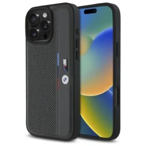 Hurtownia GSM - Etui BMW BMHCP16L23PUPVA Apple iPhone 16 Pro hardcase M Perforated Tricolor Detail Line antracit/antracit - BMW742 - {ean13} - Hurt