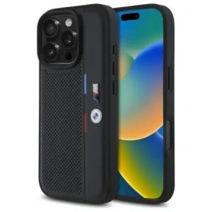 Hurtownia GSM - Etui BMW BMHCP16L23PUPVK Apple iPhone 16 Pro hardcase M Perforated Tricolor Detail Line černý/black - BMW743 - {ean13} - Hurt