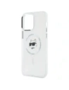 Hurtownia GSM - Karl Lagerfeld KLHMP14XHLSCHH Apple iPhone 14 Pro Max hardcase IML Metal Choupette Head MagSafe alb - KLD21826 - {ean13} - Hurt