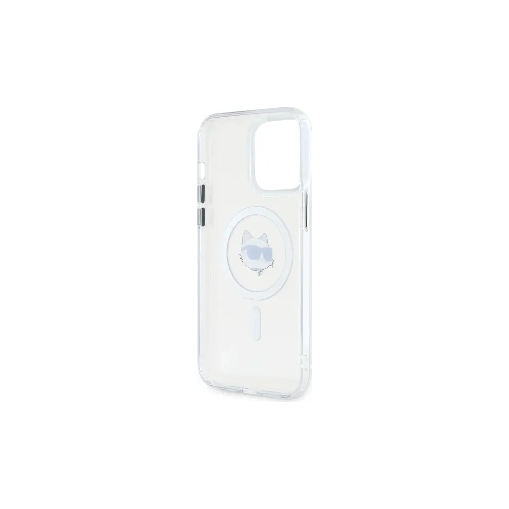 Hurtownia GSM - Karl Lagerfeld KLHMP14XHLSCHH Apple iPhone 14 Pro Max hardcase IML Metal Choupette Head MagSafe alb - KLD21826 - {ean13} - Hurt