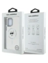 Hurtownia GSM - Karl Lagerfeld KLHMP14XHLSCHH Apple iPhone 14 Pro Max Hartschale IML Metall Choupette Kopf MagSafe weiß - KLD21826 - {ean13} - Hurt