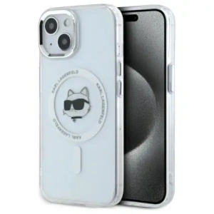 Hurtownia GSM - Karl Lagerfeld KLHMP15MHLSCHH Apple iPhone 15 Plus hardcase IML Metal Choupette Head MagSafe alb - KLD21829 - {ean13} - Hurt
