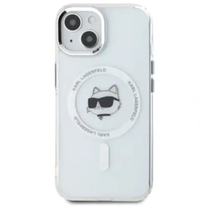Hurtownia GSM - Karl Lagerfeld KLHMP15MHLSCHH Apple iPhone 15 Plus hardcase IML Metal Choupette Head MagSafe alb - KLD21829 - {ean13} - Hurt
