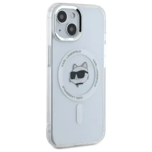 Hurtownia GSM - Karl Lagerfeld KLHMP15MHLSCHH Apple iPhone 15 Plus hardcase IML Metal Choupette Head MagSafe alb - KLD21829 - {ean13} - Hurt