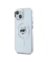Hurtownia GSM - Karl Lagerfeld KLHMP15SHLSCHH Apple iPhone 15 hardcase IML Metal Choupette Head MagSafe alb - KLD21830 - {ean13} - Hurt