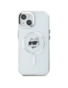 Hurtownia GSM - Karl Lagerfeld KLHMP15SHLSCHH Apple iPhone 15 hardcase IML Metal Choupette Head MagSafe alb - KLD21830 - {ean13} - Hurt