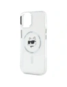 Hurtownia GSM - Karl Lagerfeld KLHMP15SHLSCHH Apple iPhone 15 hardcase IML Metal Choupette Head MagSafe alb - KLD21830 - {ean13} - Hurt