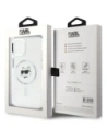 Hurtownia GSM - Karl Lagerfeld KLHMP15SHLSCHH Apple iPhone 15 hardcase IML Metal Choupette Head MagSafe alb - KLD21830 - {ean13} - Hurt