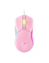 Havit MS1029 RGB kabelgebundene Gaming-Maus, 7 Tasten (rosa)