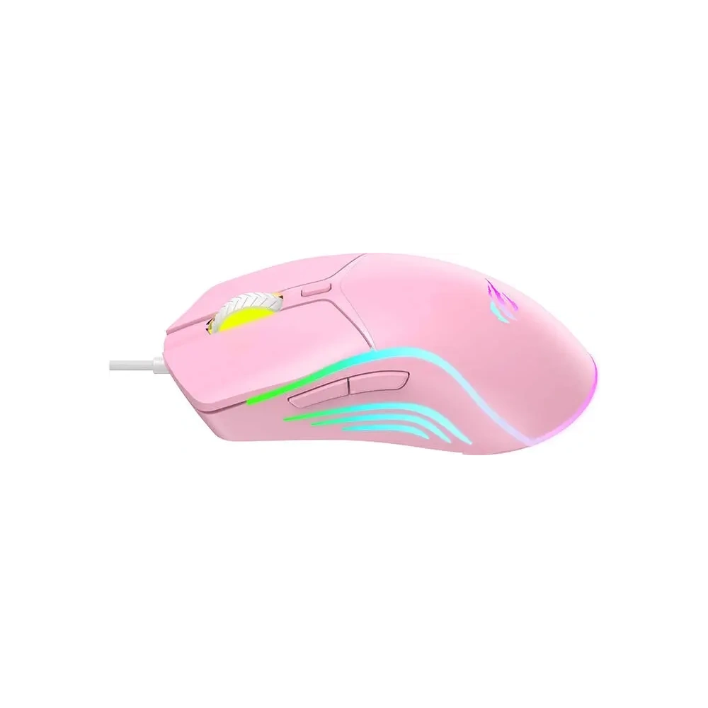 Hurtownia GSM - Havit MS1029 RGB kabelgebundene Gaming-Maus, 7 Tasten (rosa) - HVT304 - {ean13} - Hurt