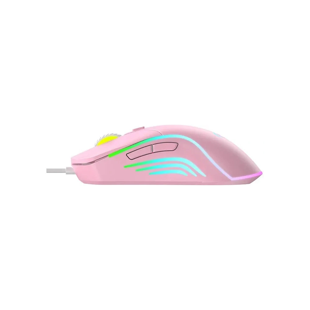 Wholesale Havit MS1029 RGB wired gaming mouse, 7 buttons (pink) - HVT304 - {ean13} - Hurt