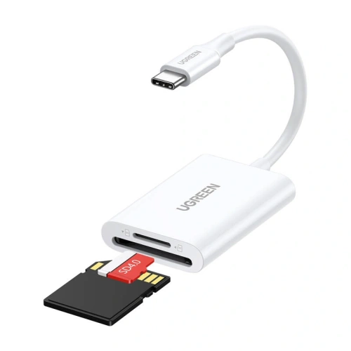 Czytnik kart USB-C / SD, MicroSD UGREEN CM265 (biały)