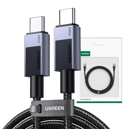 Kabel UGREEN L513 USB-C / USB-C PD 240W 2m (szary)