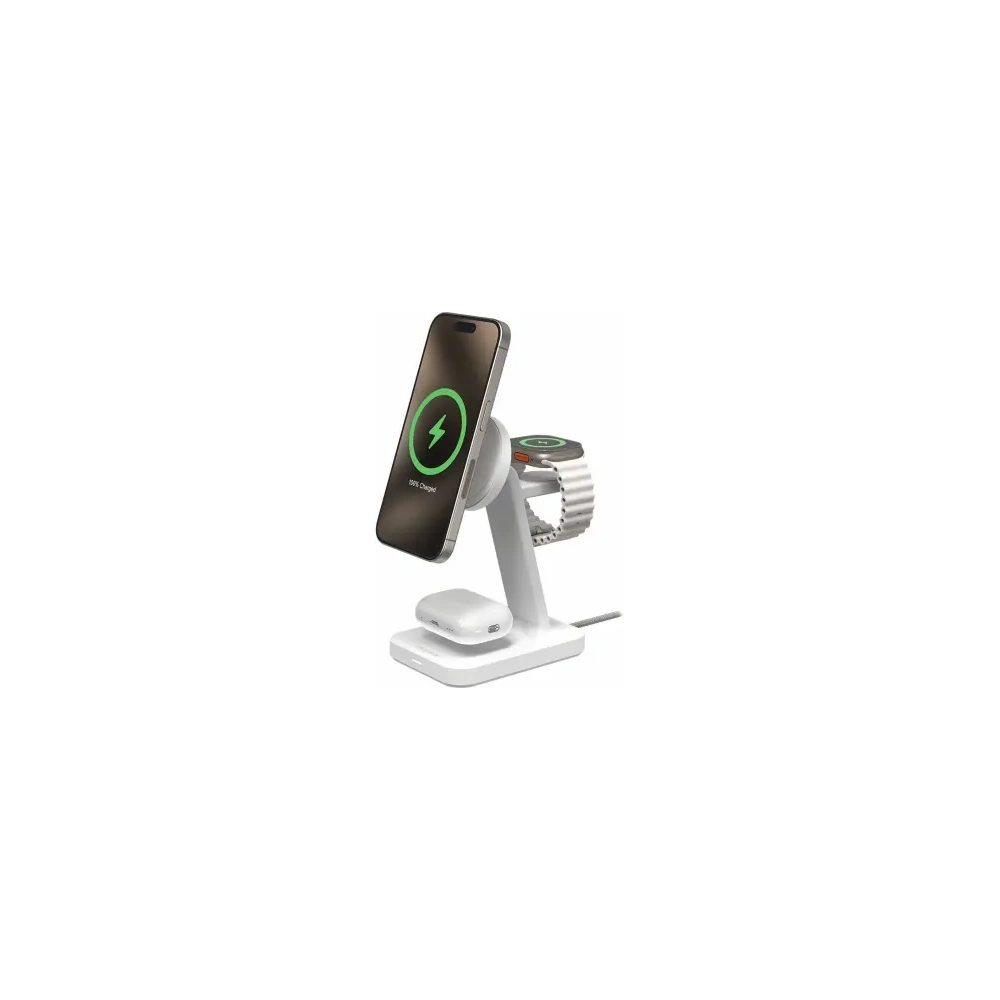 Hurtownia GSM - Bezdrátová nabíječka 3w1 Mophie Snap+ Qi2 bezdrátový nabíjecí stojan MagSafe 15W - ZAG166 - {ean13} - Hurt