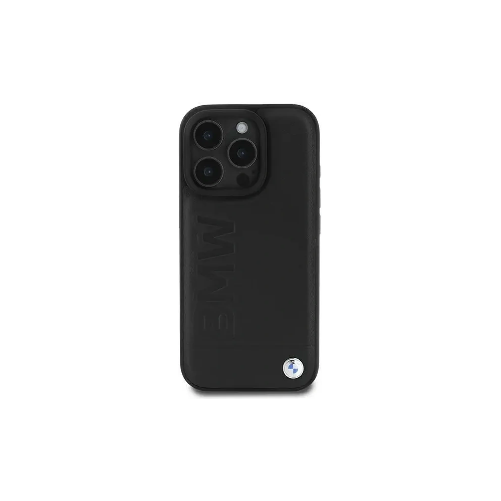 Hurtownia GSM - BMW BMHCP16LSLLBK Apple iPhone 16 Pro Hartschale Leder Heißprägung schwarz - BMW745 - {ean13} - Hurt