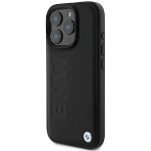 Hurtownia GSM - Etui BMW BMHCP16LSLLBK Apple iPhone 16 Pro hardcase Leather Hot Stamp czarny/black - BMW745 - {ean13} - Hurt