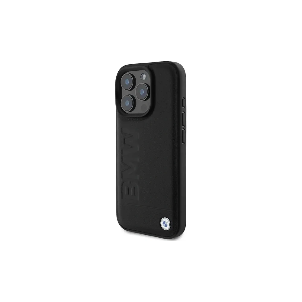Hurtownia GSM - BMW BMHCP16LSLLBK Apple iPhone 16 Pro Hartschale Leder Heißprägung schwarz - BMW745 - {ean13} - Hurt