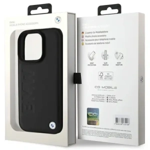 Hurtownia GSM - Etui BMW BMHCP16LSLLBK Apple iPhone 16 Pro hardcase Leather Hot Stamp czarny/black - BMW745 - {ean13} - Hurt
