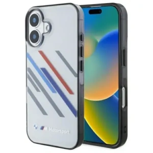 Hurtownia GSM - Etui BMW BMHCP16M23HTRAG Apple iPhone 16 Plus hardcase Motorsport IML Random Stripes šedý/grey - BMW747 - {ean13} - Hurt