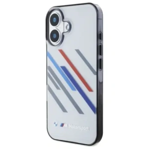 Hurtownia GSM - Etui BMW BMHCP16M23HTRAG Apple iPhone 16 Plus hardcase Motorsport IML Random Stripes šedý/grey - BMW747 - {ean13} - Hurt