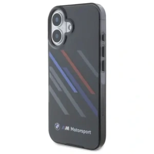 Hurtownia GSM - Etui BMW BMHCP16M23HTRAK Apple iPhone 16 Plus hardcase Motorsport IML Random Stripes černý/black - BMW748 - {ean13} - Hurt