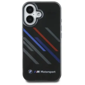 Hurtownia GSM - Etui BMW BMHCP16M23HTRAK Apple iPhone 16 Plus hardcase Motorsport IML Random Stripes černý/black - BMW748 - {ean13} - Hurt