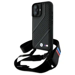 Hurtownia GSM - Etui BMW BMHCP16M23PSCCK Apple iPhone 16 Plus hardcase M Edition Carbon Stripe & Strap černý/black - BMW749 - {ean13} - Hurt